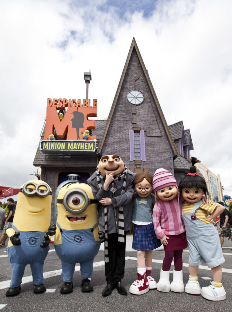 One of the most hilarious and heartwarming theme park experiences ever created Ð Despicable Me Minion Mayhem Ð is now open at Universal Orlando Resort, bringing minions, mayhem and tons of laughter to Universal Studios.  
 
The brand-new ride combines the outrageous humor and memorable characters from the hit Universal Pictures and Illumination EntertainmentÕs blockbuster film, Despicable Me, with an all-new storyline, incredible new animation and the latest 3-D technology to create a wildly-hysterical and unforgettable experience.